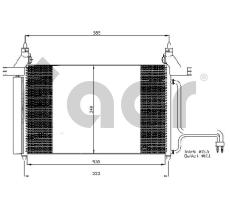 ACR 300538 - CONDENSADOR FIAT STILO