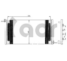 ACR 300540 - CONDENSADOR FIAT BRAVO