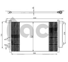 ACR 300541 - CONDENSADOR ALFA ROMEO 147