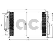 ACR 300546 - CONDENSADOR KIA JOICE
