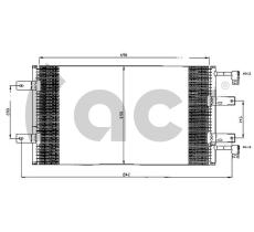 ACR 300547 - CONDENSADOR NISSAN PRIMASTAR-OPEL VIVARO-RE