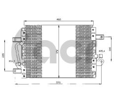 ACR 300548 - CONDENSADOR FIAT PALIO