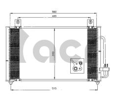 ACR 300553 - CONDENSADOR KIA RIO