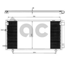 ACR 300560 - CONDENSADOR TOYOTA AVENSIS/VERSO