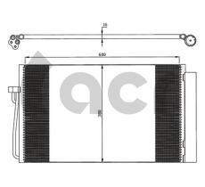 ACR 300573 - CONDENSADOR BMW SERIE5 E60/SERIE7 E65