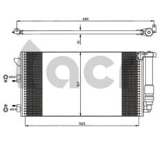 ACR 300578 - CONDENSADOR FIAT PANDA