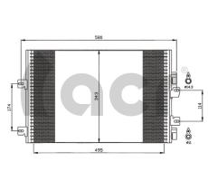 ACR 300594 - CONDENSADOR RENAULT KANGOO 1.5 DCI