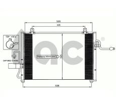 ACR 300607 - CONDENSADOR DAEWOO TACUMA