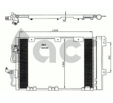 ACR 300619 - CONDENSADOR OPEL ASTRA H 2.0 TURBO
