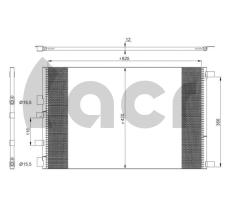 ACR 300625 - CONDENSADOR RENAULT MEGANE II/SCENIC II