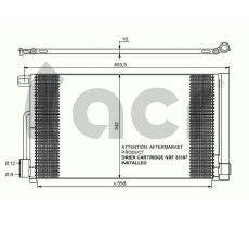 ACR 300631 - CONDENSADOR FIAT GRANDE PUNTO-OPEL CORSA D