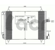 ACR 300633 - CONDENSADOR PEUGEOT 407/CITROEN C5