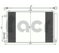 ACR 300649 - CONDENSADOR FIAT 500-FORD KA