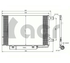 ACR 300651 - CONDENSADOR MB CLASE A W169/CLASE B W245