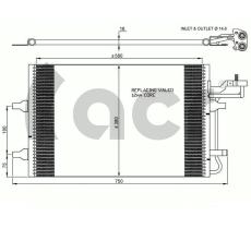 ACR 300655 - CONDENSADOR VOLVO S40 II/V50/C30/C70 II