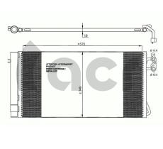 ACR 300658 - CONDENSADOR BMW SERIE1 E81/E82/E87/SERIE3 E90/E91/E92/E93/X1