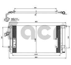 ACR 300686 - CONDENSADOR AUDI Q7-PORSCHE CAYENNE-VW TOUAREG