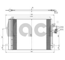 ACR 300687 - CONDENSADOR FORD GALAXY/MONDEO IV/SMAX-LAND ROVER-VOLVO S60/