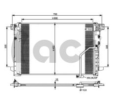 ACR 300697 - CONDENSADOR MB CLASE C W204/CLASE E W212/SLK/GLK