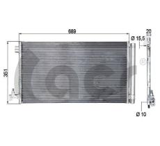 ACR 300730 - CONDENSADOR RENAULT FLUENCE/GRAND SCENIC/MEGANE/SCENIC 2009-