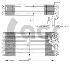 ACR 310142 - EVAPORADOR PORSCHE 928