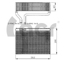 ACR 310155 - EVAPORADOR PEUGEOT 206