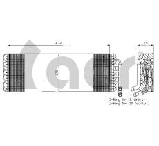 ACR 310159 - EVAPORADOR IVECO STRALIS 430/480/540