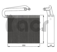 ACR 310165 - EVAPORADOR OPEL VECTRA C-SAAB 9.3