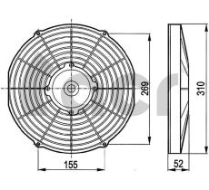ACR 702100 - ELECTROVENTILADOR ASP 280MM 12V