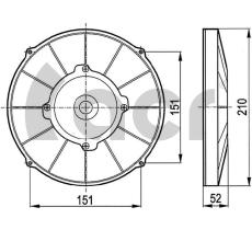 ACR 702105 - ELECTROVENTILADOR ASP 24V