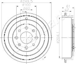 JAPANPARTS TA0606 - JAPAN BRAKE DRUM