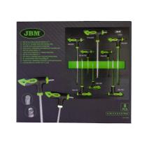 JBM 53980 - SET DE 8 LLAVES ALLEN EN FORMA DE "T"