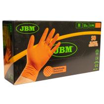 JBM 53994 - GUANTES NARANJAS DESECHABLES DE NITRILO T:M 5,5MIL (50 UDS.)