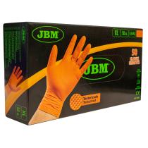 JBM 53996 - GUANTES NARANJAS DESECHABLES DE NITRILO T:XL 5,5MIL(50 UDS.)