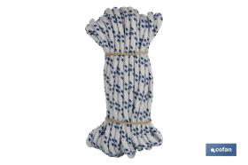 COFAN 08101017B - MADEJA CUERDA TRENZADA POLI 10MM 10M BLANCO