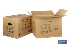 COFAN 10392104 - CAJA CARTON MUDANZA ASA TROQUEL. 60X40X40CM