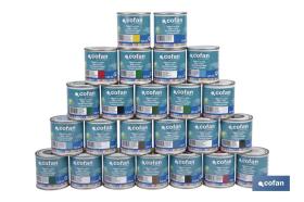 COFAN 15001315 - ESMALTE AL AGUA (750 ML) 'AZUL VICTORIA BRILLO'