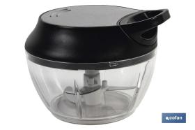 COFAN 41001761 - PICADORA MANUAL, TAPA Y ACCESORIO BATIDOR 500 ML