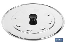 COFAN 41001914 - TAPA C/DESVAPO  ACERO INOX 32 CM