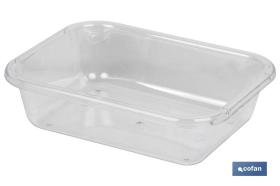 COFAN 41003263U - BANDEJA 18.5X14.5X5.5CM MULTIUSOS TRANSPARENTE 'VENTA UNITA