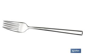 COFAN 41003713 - CAJA 12UDS TENEDOR DE MESA INOX C-18/10 MODELO BARI 2,5 MM