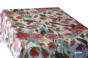 COFAN 41004332 - ROLLO HULE JACQUARD DIGITAL LINO 1,40X20MTS MODELO FLORAL