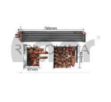 ACR 310520 - EVAPORADOR - RADIADOR JOHN DEERE 795 X 153 X 97