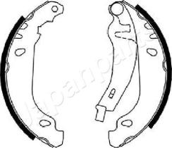 JAPANPARTS GF0719AF - JAPAN KIT ZAPATAS