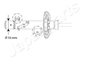 JAPANPARTS MM01130 - JAPAN AMORTIGUADOR