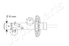 JAPANPARTS MM01131 - JAPAN AMORTIGUADOR