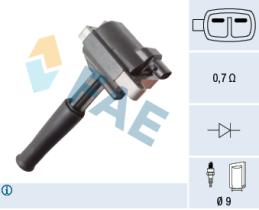 FAE 80487 - BOBINA DE ENCENDIDO