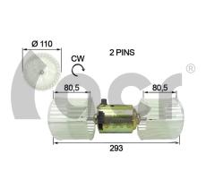 ACR 166427 - MOTOR CON RODILLOS HITACHI 24V (293X110)
