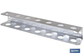 COFAN 09401352 - SOPORTE DESTORNILLADORES GALVANIZADO PARA PANEL DE HERRAMIEN