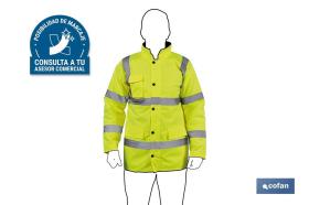 COFAN 11002074S - PARKA DE ALTA VISIBILIDAD MODELO ALDEBARÁN AMARILLO TALLA S